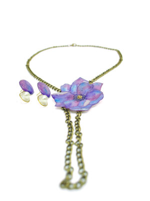 Conjunto brincos colar