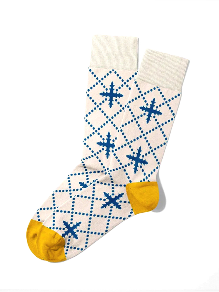 Meias Blue Floral