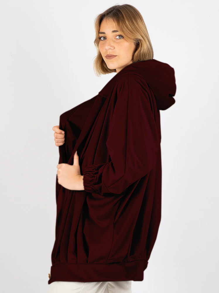 Blusão oversize veludo
