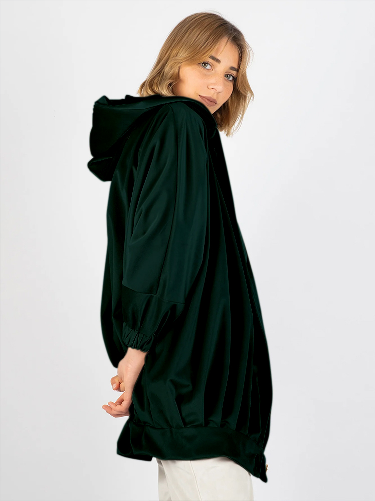 Blusão oversize veludo